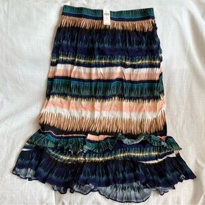 NWT Daniel Rainn for Anthropologie | Ruffled Abstract Maxi Skirt | XL